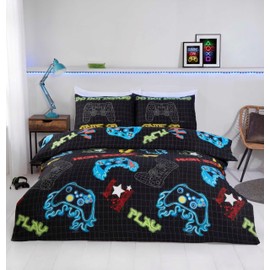 Rapport home Gamer Microfibre Duvet Cover Set Single Multi