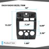 CHEDA Radio Dash Bezel Trim Compatible with Chevy Colorado GMC