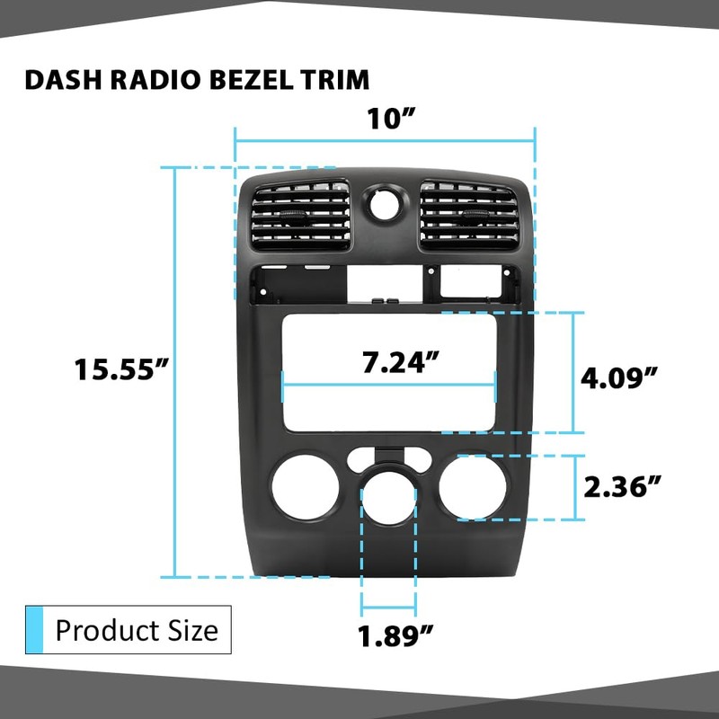 CHEDA Radio Dash Bezel Trim Compatible with Chevy Colorado GMC