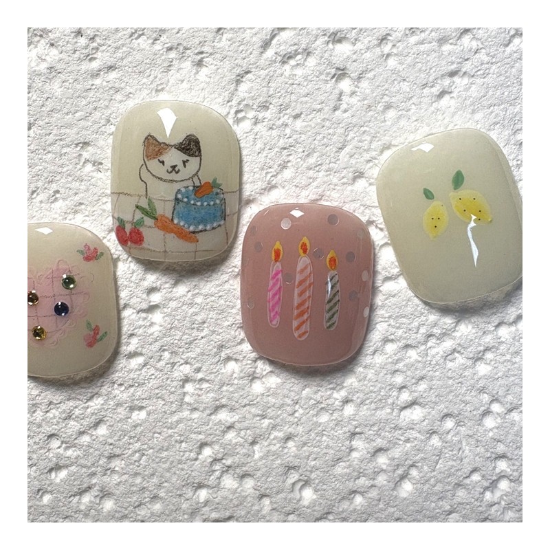 [Ar] My Table Handmade Nail Tips Drawing Nail Art Specialist