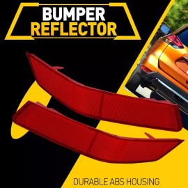 Unbranded Pair Left + Right Rear Bumper Marker Light Reflector For Nissan Rogue 2017-2020