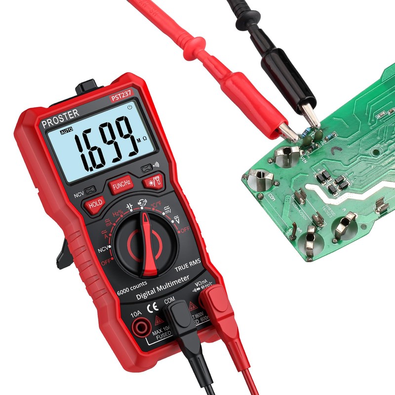 Proster Digital Multimeter 6000 Counts TRMS Auto Range NCV Detector
