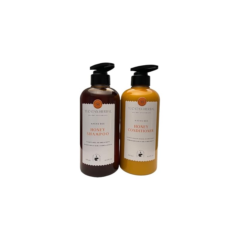 Yucatan Herbal Set de Champú y Acondicionador con Miel de