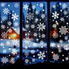 238 PCS Christmas Snowflake Window Clings Decorations, Xmas Window Stickers