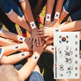 Taegeukgi tattoo sticker water tattoo Taegeukgi sticker DD-12822 / 태극기 타투 스티커 물타투 태극기스티커 DD-12822