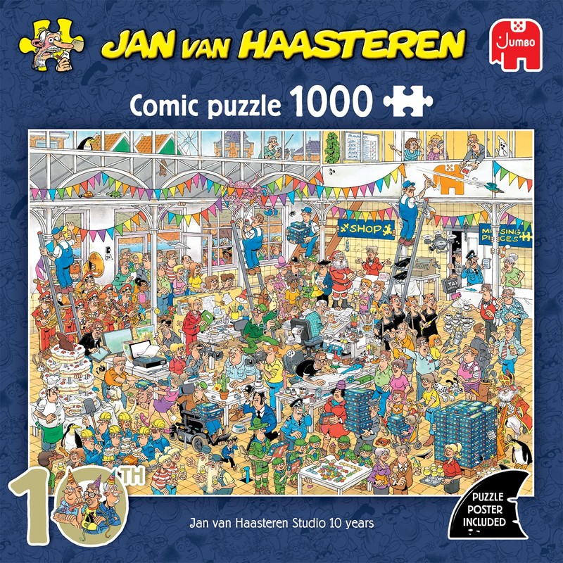 Jan van Haasteren - Studio 10 years - 1000 piece