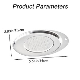 Ginger Grinder Oval Garlic Grinder Grater Stainless Steel Garlic Crusher for Kitchen Restaurant Use
