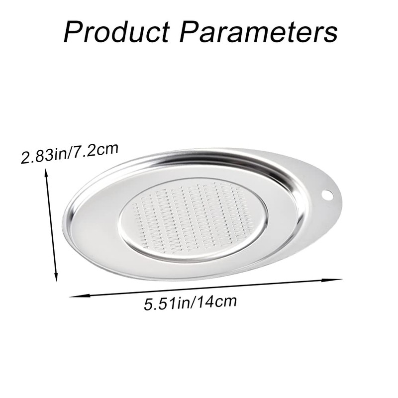 Ginger Grinder Oval Garlic Grinder Grater Stainless Steel Garlic Crusher
