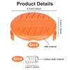 4 Pack Trimmer Spool Cover, Durable Replacement Mower Spool Line