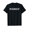 RESIST - Vintage 80s Style Font Distressed T-Shirt