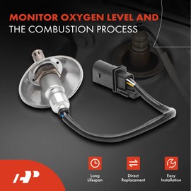 A-Premium - Sensor de oxígeno O2 compatible con Mitsubishi Mirage 2014-2015, L3 1.2L, gasolina, aguas abajo, reemplazo# 1588A276