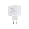 Brightium Doppeltes USB-C- und USB-C-Wandladegerät, 27 W, Weiß, ideal zum