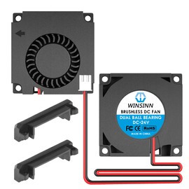 WINSINN 40mm Blower Fan 24V, Ender 3 Fan Upgrade 24 Volt Fans Blower 4010 Dual Ball Bearing, Works with Ender 3 Pro 3X CR-10S (Pack of 2Pcs)