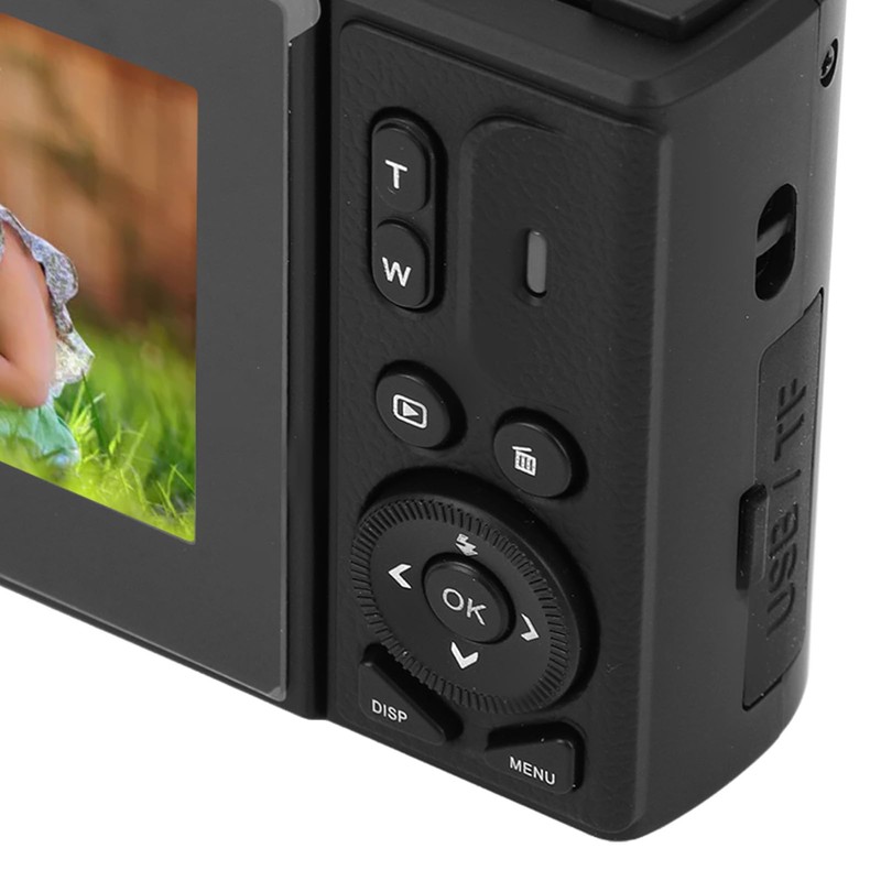 Digital Camera, Portable Digital Camera 18x Zoom UHD 4K 3