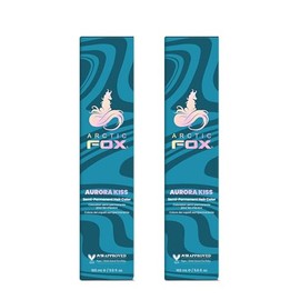 ARCTIC FOX Vegan and Cruelty-Free Semi-Permanent Hair Color Dye - AURORA KISS 5.6 Fl Oz (Pack of 2)