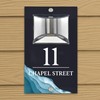 Custom Signs Solar Illuminated Modern Anthracite House Number Sign 24cm