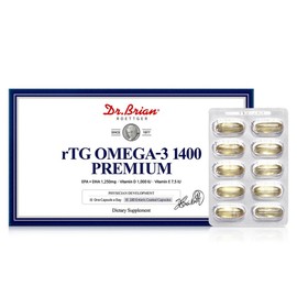 Dr. Brian rTG Omega 3 1400 Premium 252g, 180 tablets, 1 unit / 닥터브라이언 rTG 오메가3 1400 프리미엄 252g, 180정, 1개