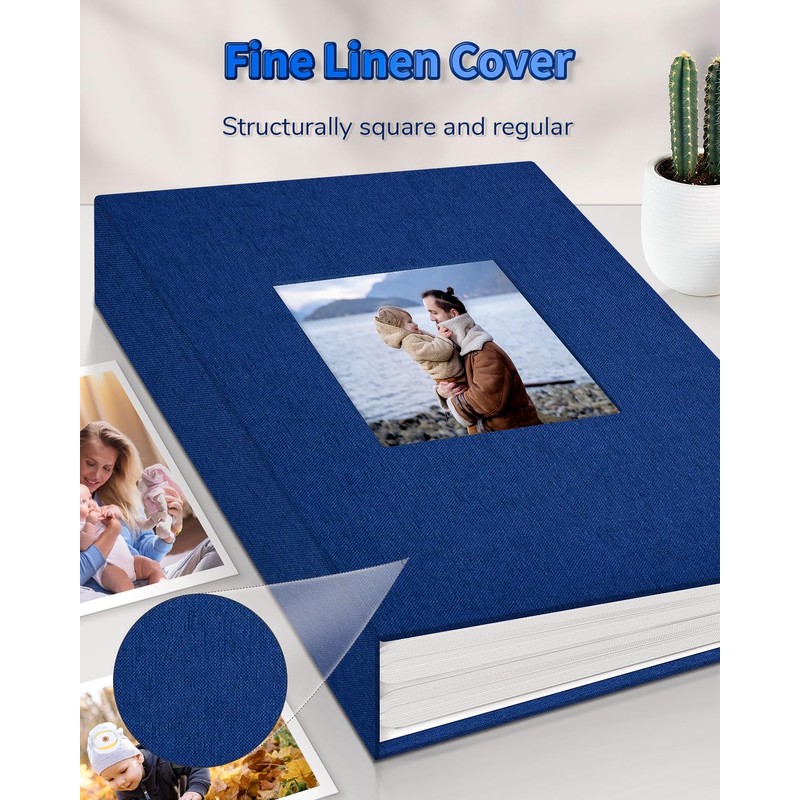 Artfeel Photo Album 4x6 with 300 Pockets,Slip-in Picture Albums,Linen Cover