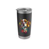 Beagle Clown Minimalist Stainless Steel Insulated Tumbler