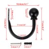 BSTKEY A Pair of Lightweight Metal Curtain Hooks - Retro