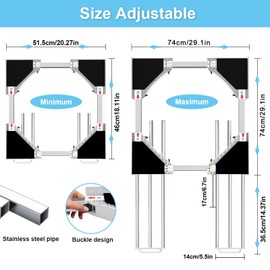 Washer and Dryer Stacking Kit: Universal Stacking Kit with Pull-Out Drying Rack for Laundry Room - Fits Most 24" to 29" Washers & Dryers - Adjustable - Space-Saving Design