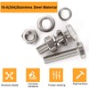 Levanco (6 Sets) 3/8-16x2-3/4 Stainless Steel Hex Head Screws Bolts,