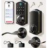 Veise VE017-L Fingerprint Smart Lock with 2 Lever Handles, Keyless