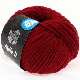 LANA GROSSA Mill II Durable Blend Yarn with Merino Wool, Machine Washable, Hand Knitting Yarn Made of 50% Virgin Wool and 50% Acrylic, 50 g Wool for Knitting and Crocheting, 55 m Yarn