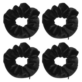 Giantree 4 Stück Haargummis Damen, Haargummis mit Geldversteck, Haargummi Mit Reißverschluss Scrunchies Samt Reise-Gadgets für Frauen Haargummibeutel mit Reißverschluss für Mädchen und Damen