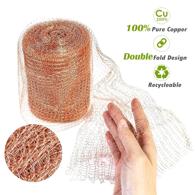 Copper Mesh Rodent Control Copper Wool for Slugs Mice Pest
