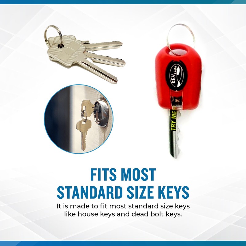 Bistras 2 pk Key Cover LED Bright Light Keychain Flashlight