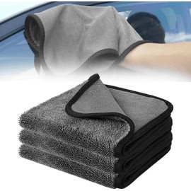 Streak-Free Shiny Wipes,3pack 40x60cm Magicwipe XXL Bathroom Drying Cloth,Thickened Reusable Microfibre Towel for Car Detailing, Kitchen & Windows
