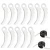 WUSJCOF 12 Pack Replacement Blades, Blade Mower Replacement Nylon Blades