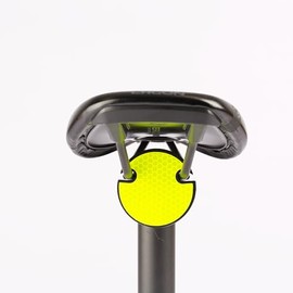 Fahrer Berlin Unisex Youth Spot Saddle Reflector Yellow Bicycle Reflector, One Size