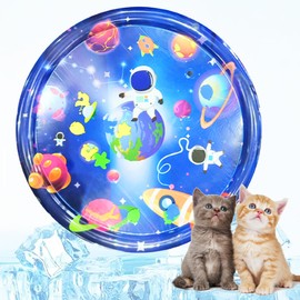 GallaRato Dog Cooling Mat Cat Cooling Pad Summer Pet Bed for Dogs Cats Kennel Pad Pet Cooling Mat Cat Dog Cushion Pad (Blue Space)