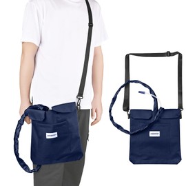 Urine Drainage Bag Holder with Catheter Pipe Cover, Adjustable Strap, Secure & Discreet, Easy Access, 2000ml - Blue