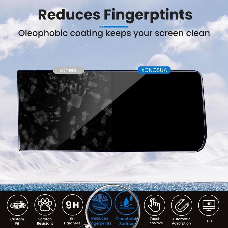 XCNGSUA 2025 Kicks Tempered Glass Screen Protector 12.3-Inch For 2025