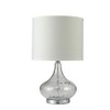 Ore International ORE-31207WH 24.5" in Leann Fluted Table Lamp, Clear