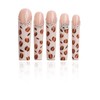 Artiprint Leopard Print Press On Nails with Rhinestone Accents, Long