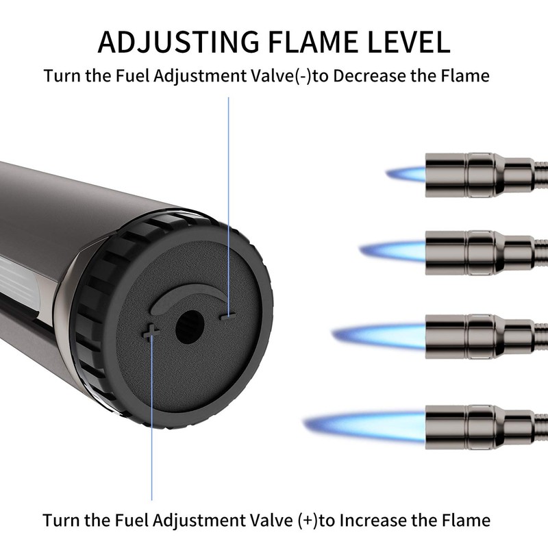 Butane Lighter Torch Long Lighter Refillable Jet Lighter Windproof Lighter