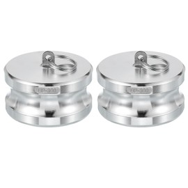 PATIKIL 2 Pack 3" Aluminum Cam Lock Fittings - Male Adapter x Female NPT Thread, Quick Disconnect Coupling Cam Lock Hose Fitting, Corrosion Resistant (Part-DP Cam Groove Type)