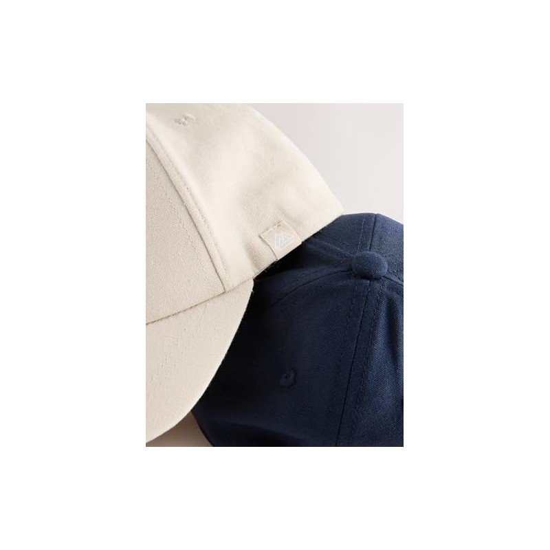 NEXT 2er-Pack Baseball Caps aus 100% Baumwolle Navy/Stone 7-10 Jahre