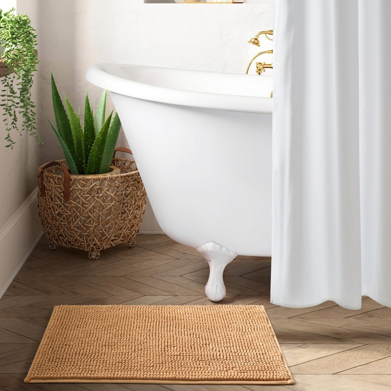 Moonlight Bedding Bath Mat Non Slip Anti Mould - Chenille