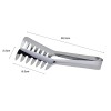 HornTide Stainless Steel Pasta Server Set 1x 8-inch Serving Tongs