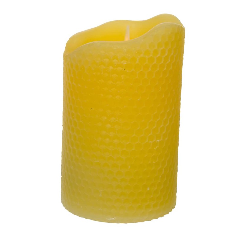 Kurt S. Adler 5-Inch Battery-Operated LED Honeycomb Candle with Flicker