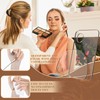 Acrylic Cosmetic Makeup Palette, 4 in 2 Set Makeup Mixing