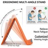 Silicone Phone Stand with Aluminum, Flexible Foldable Phone Holder,Bendable Adjustable