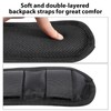 2 Pack Black Shoulder Strap Pad, Removable Luggage Bags Shoulder
