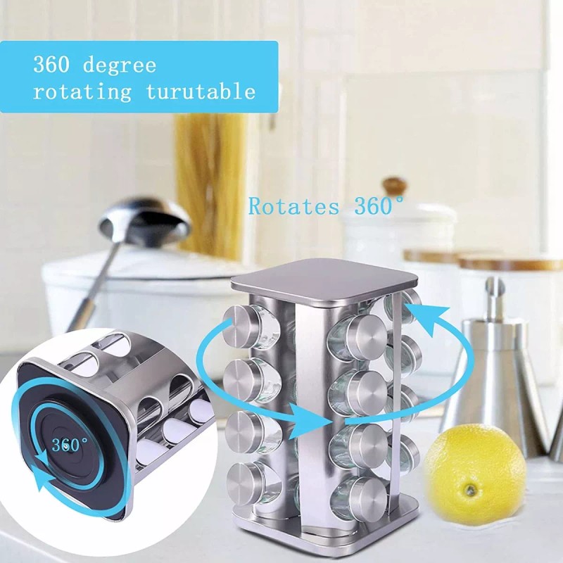 Andro Organizador Especiero Giratorio 16 Tarros