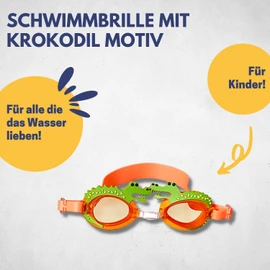 Best Sporting Children's Swimming Goggles with UV Protection, Children's Swimming Goggles Anti-Fog with Cute Animal Motifs, Diving Goggles, Children, Girls and Boys, Swimming Goggles Kids, Swimming